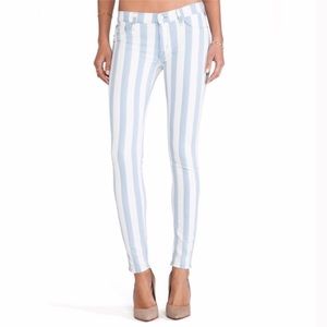 NWOT! Hudson Blue & White Stripe Jeans